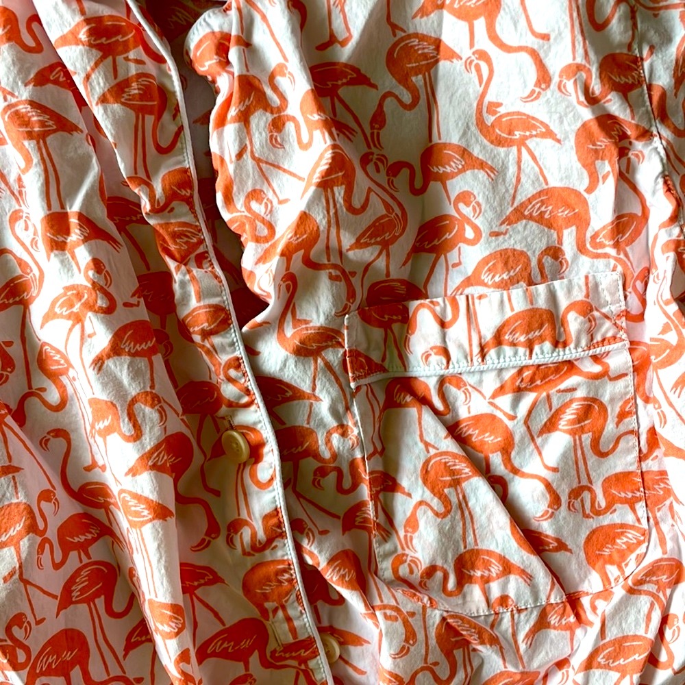 RARE *** JCREW Flamingo Pajamas